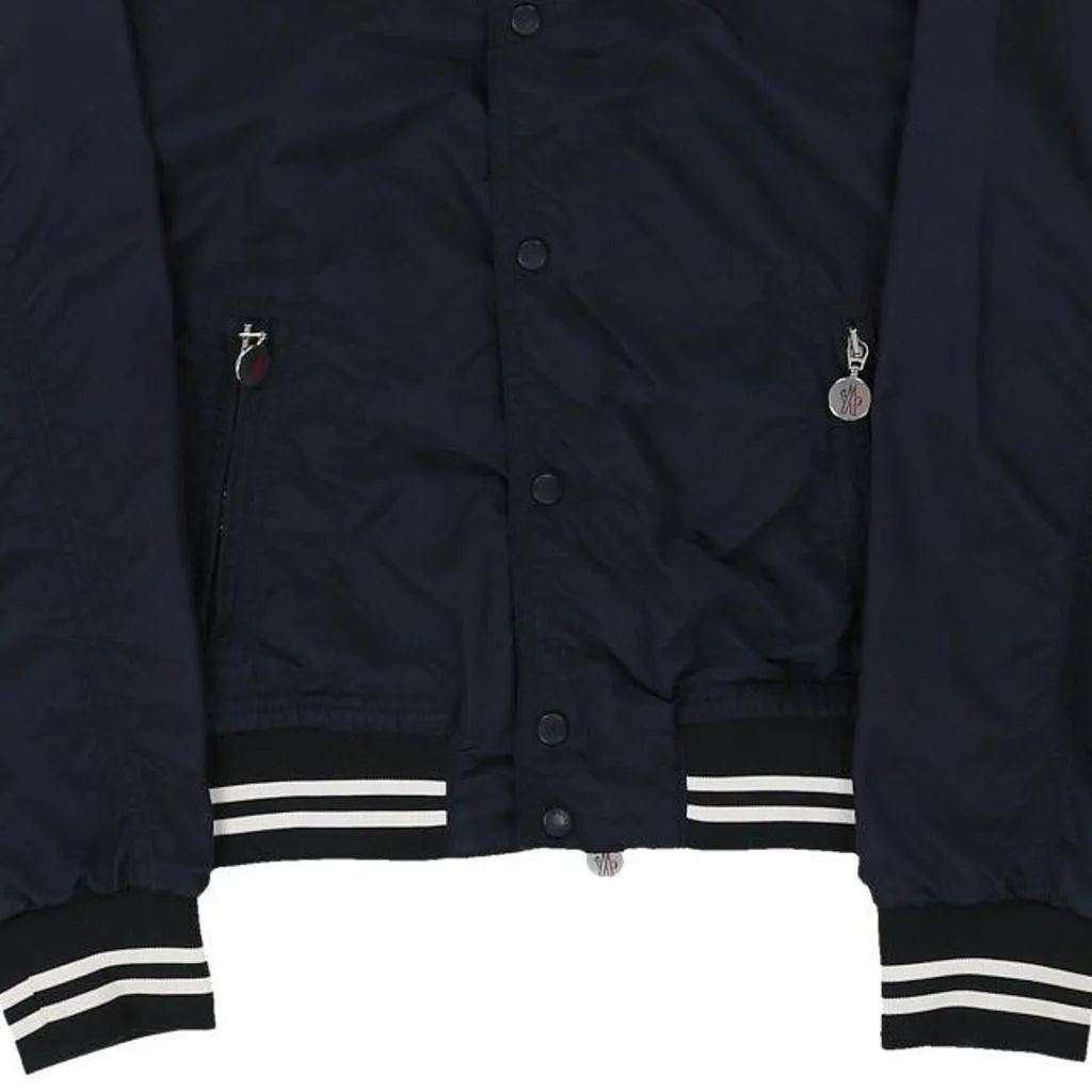 12 Years Moncler Bomber Jacket - Medium Blue Polyamide