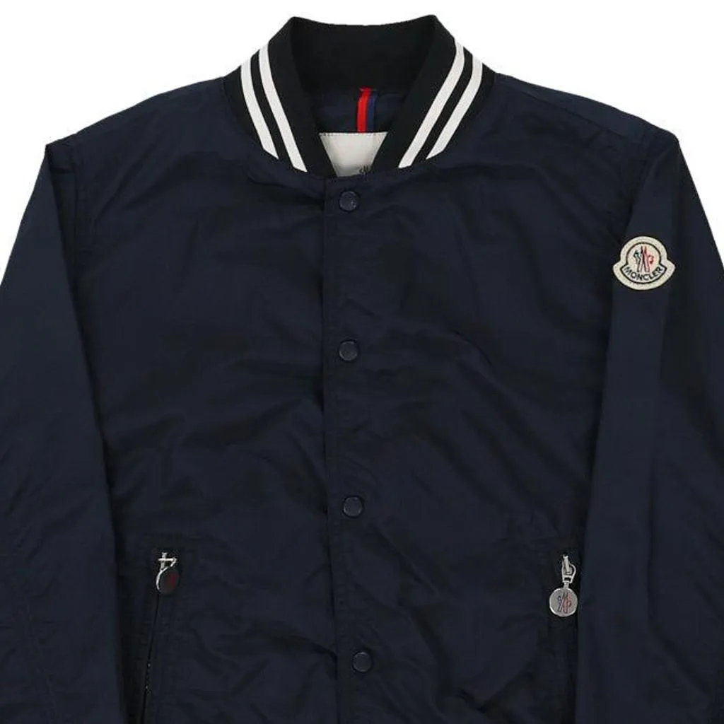 12 Years Moncler Bomber Jacket - Medium Blue Polyamide