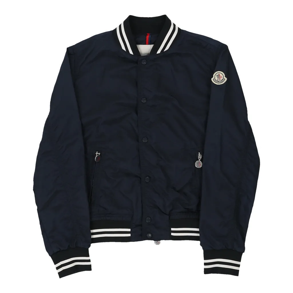 12 Years Moncler Bomber Jacket - Medium Blue Polyamide