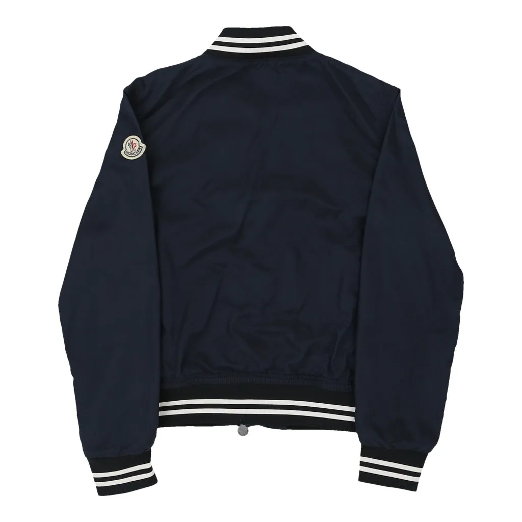 12 Years Moncler Bomber Jacket - Medium Blue Polyamide