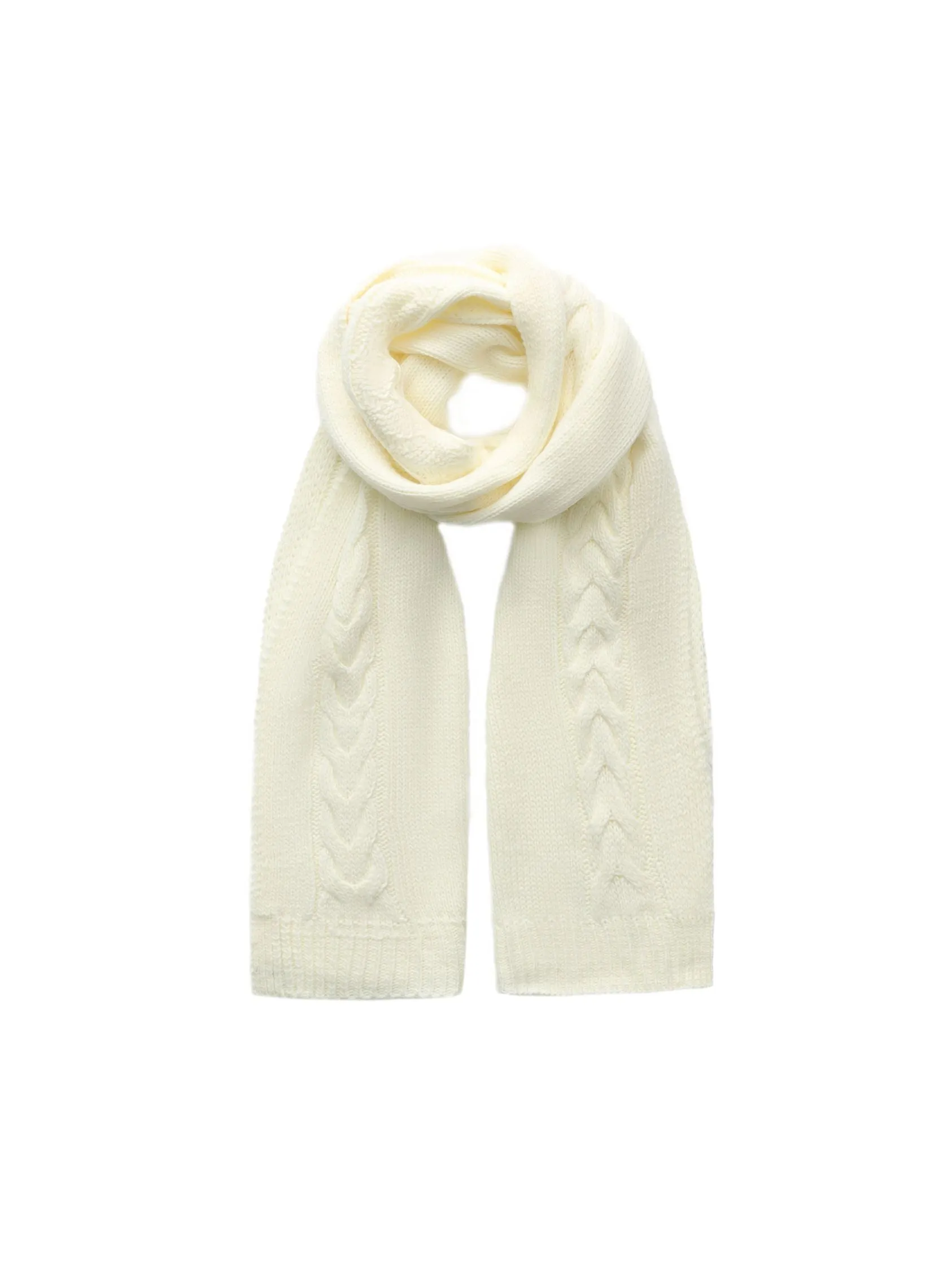 Addison Coat   Scarf Set (White)