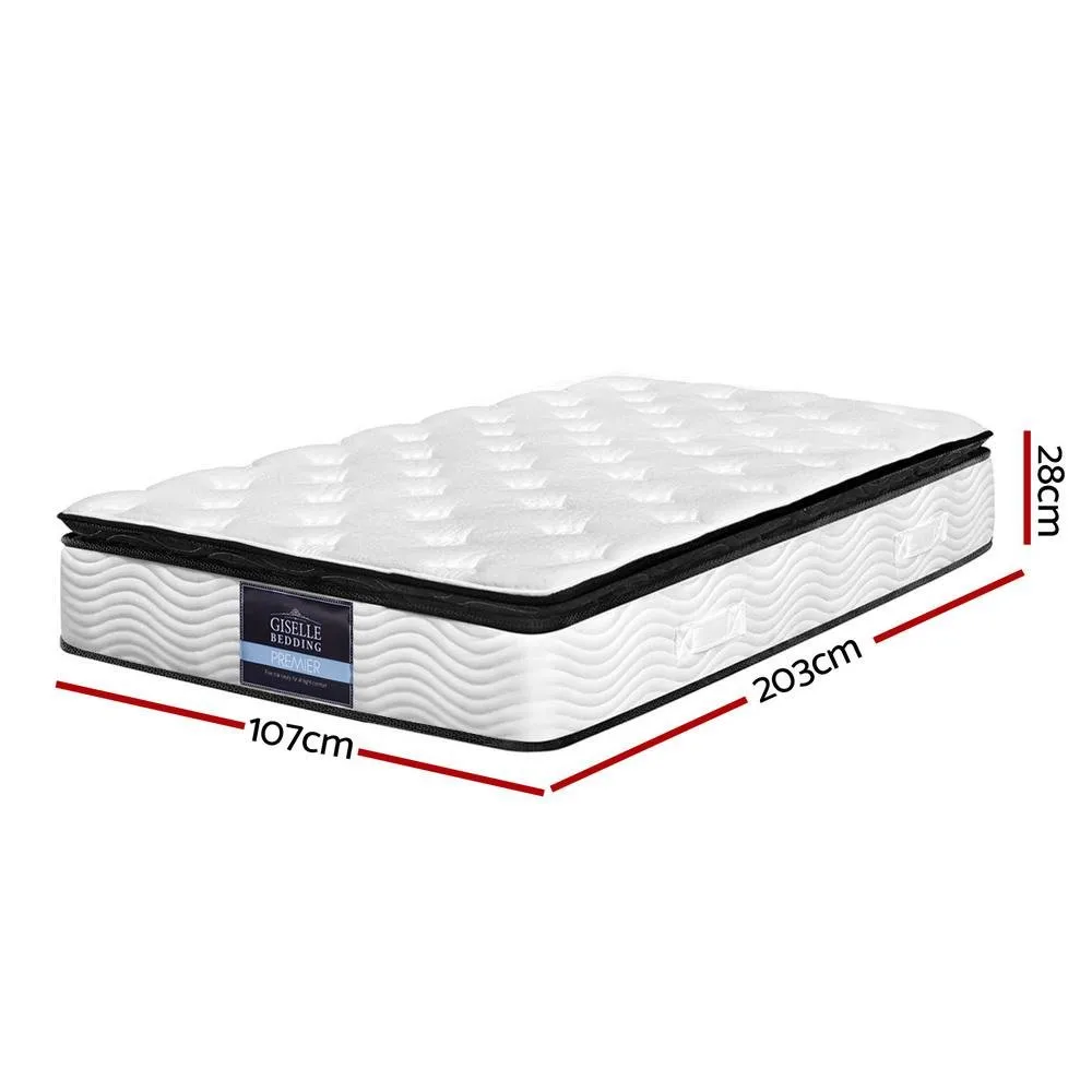 Alban Pillow Top Pocket Spring Mattress 28cm Thick - King Single