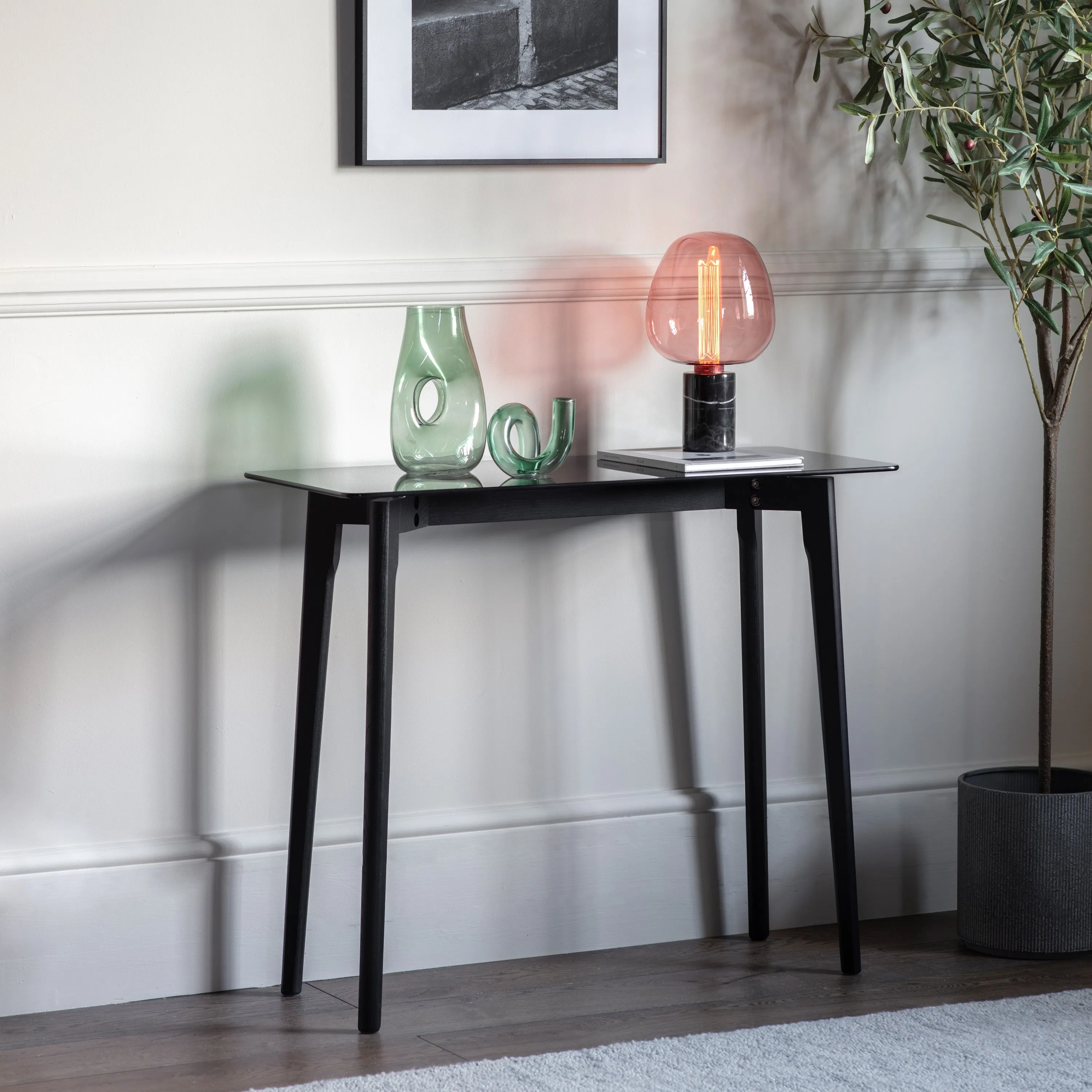 Amos Blair Console Table Black