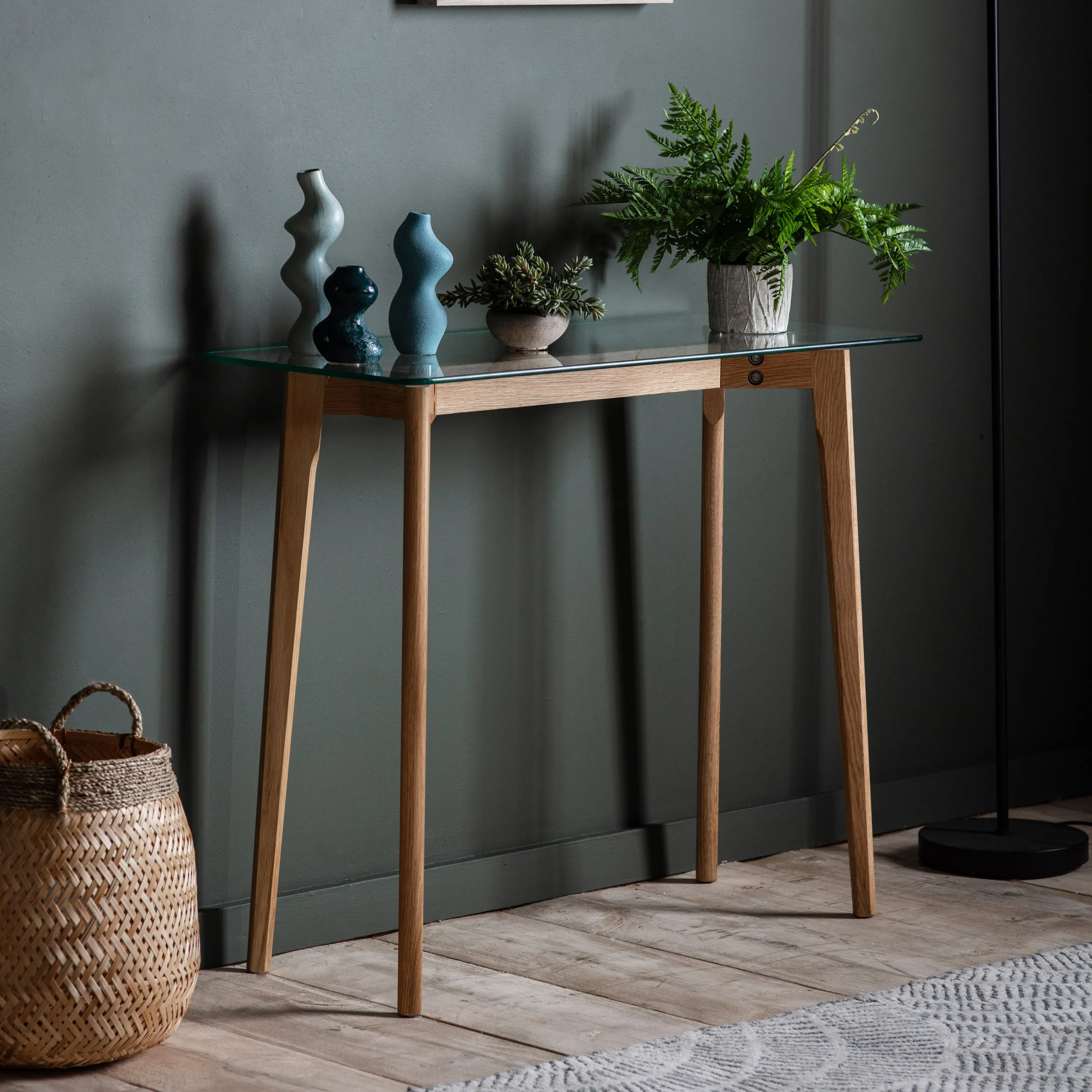 Amos Blair Console Table Oak