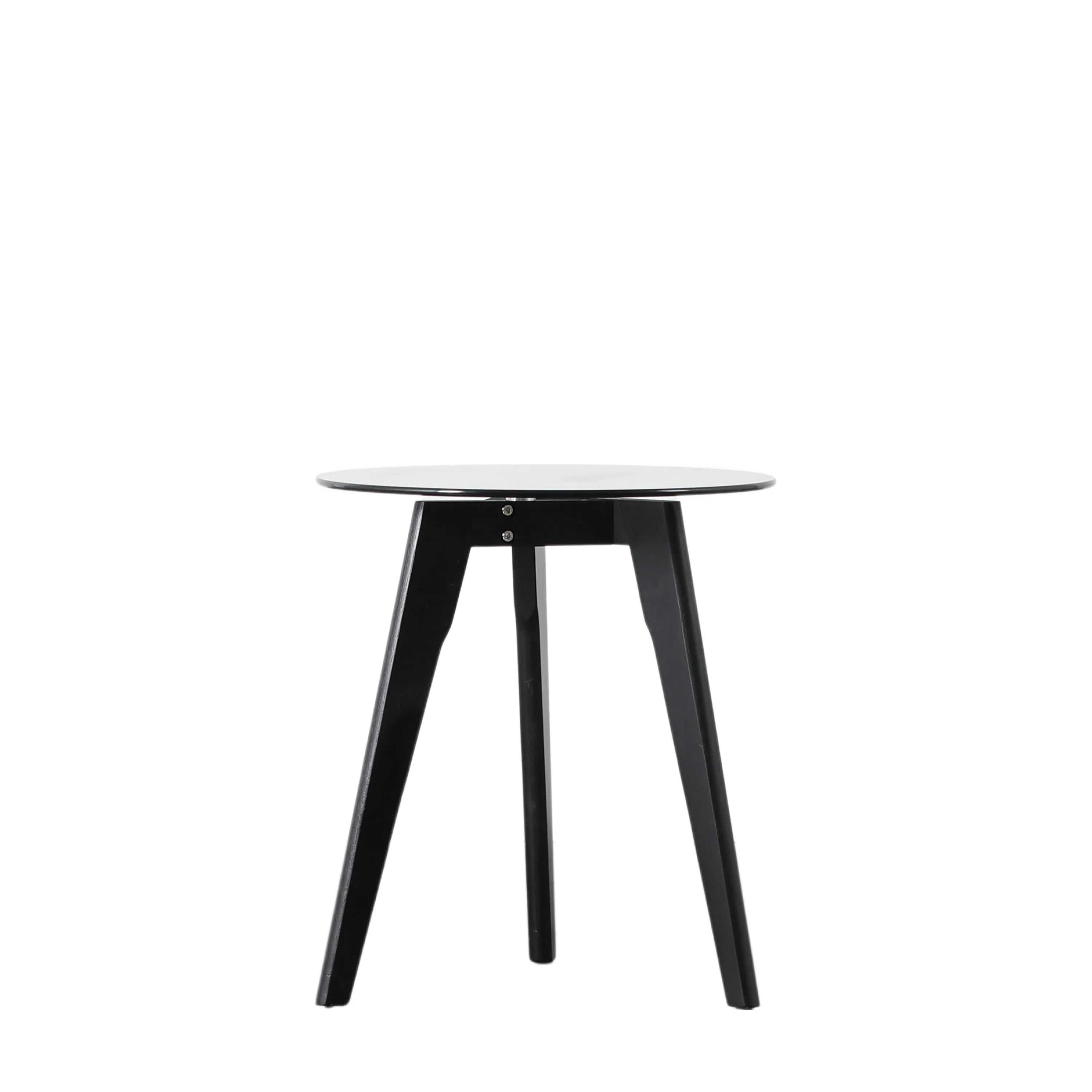 Amos Blair Round Side Table Black