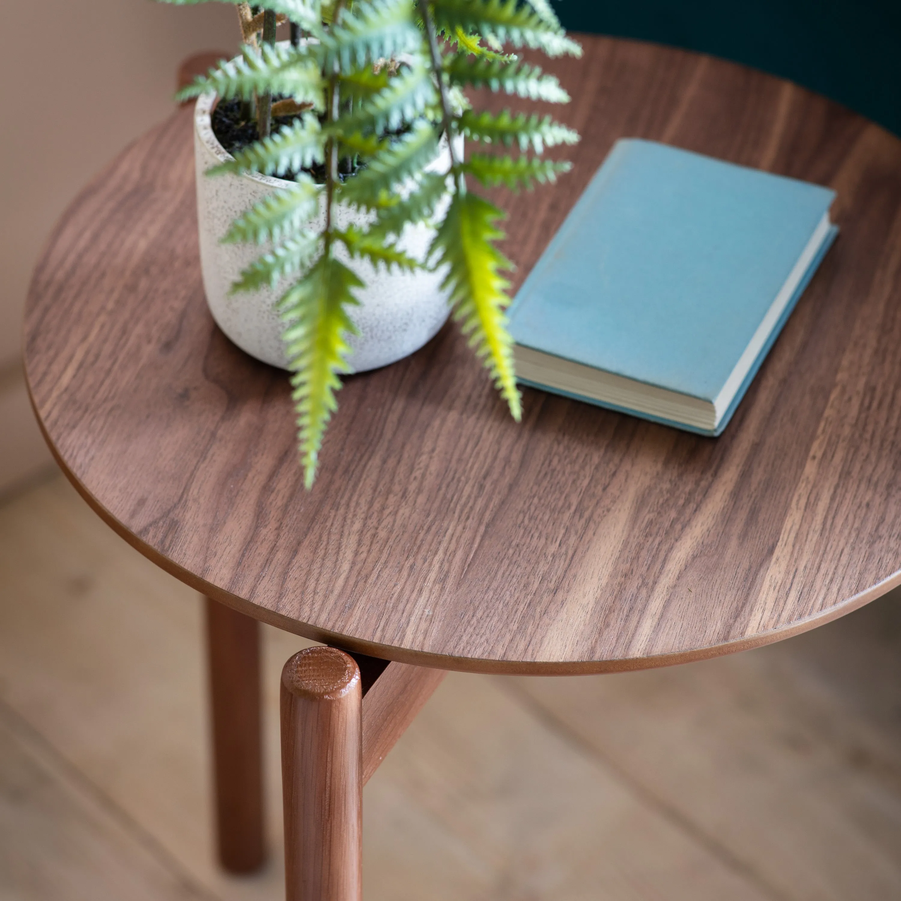 Amos Burley Side Table Walnut