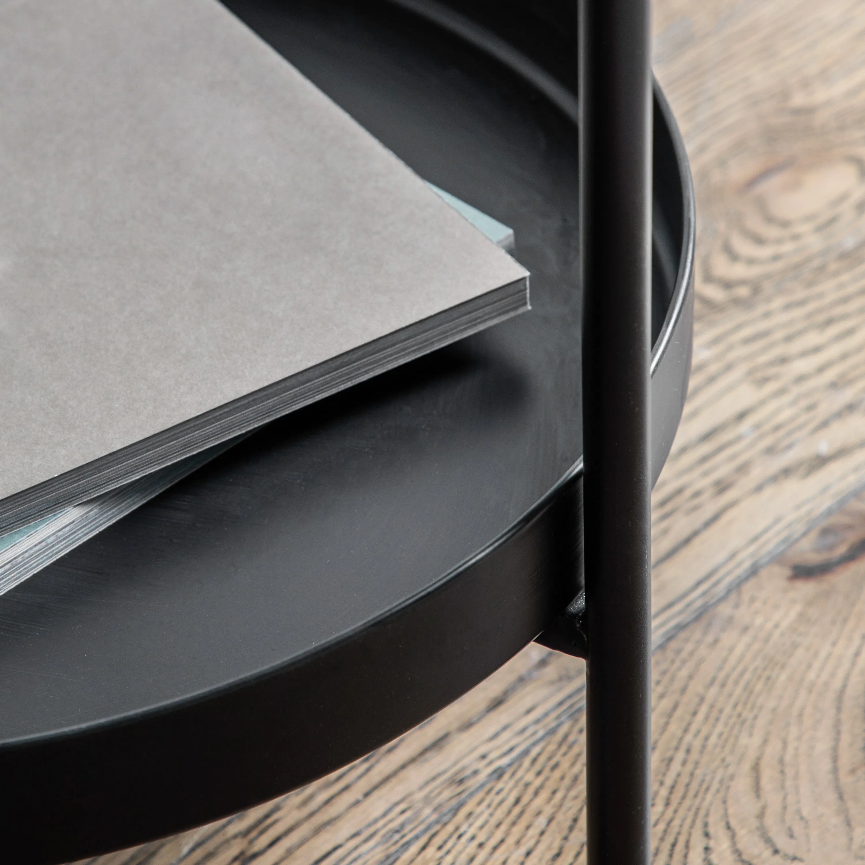 Amos Sennen Side Table Black