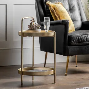 Amos Sennen Side Table Gold