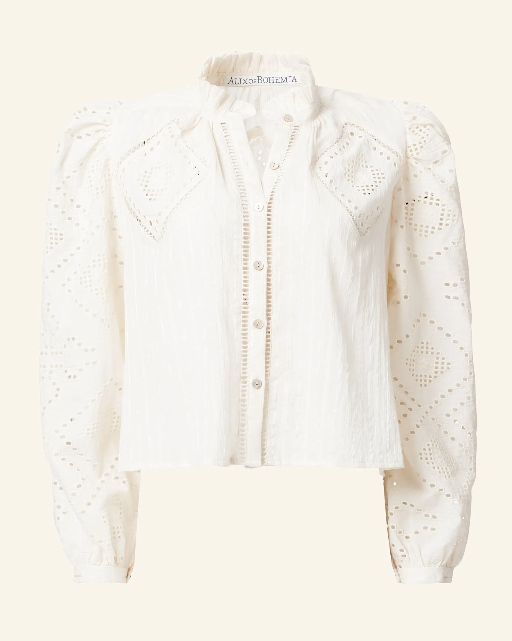 Annabel Pearl Eyelet Shirt