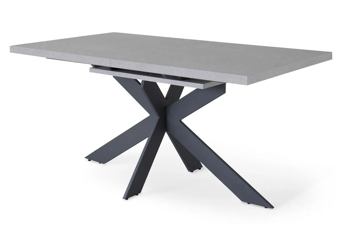 Ark Rectangular Extending Dining Table | Grey