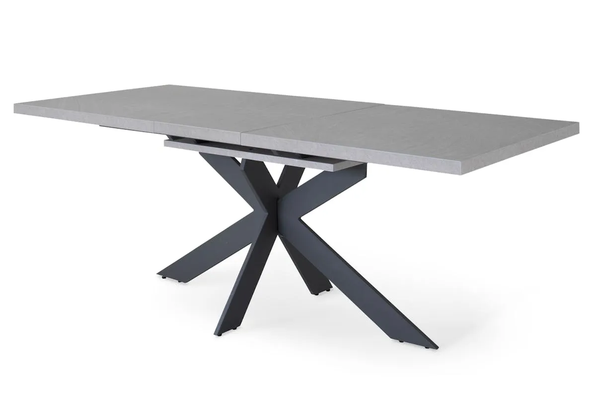 Ark Rectangular Extending Dining Table | Grey