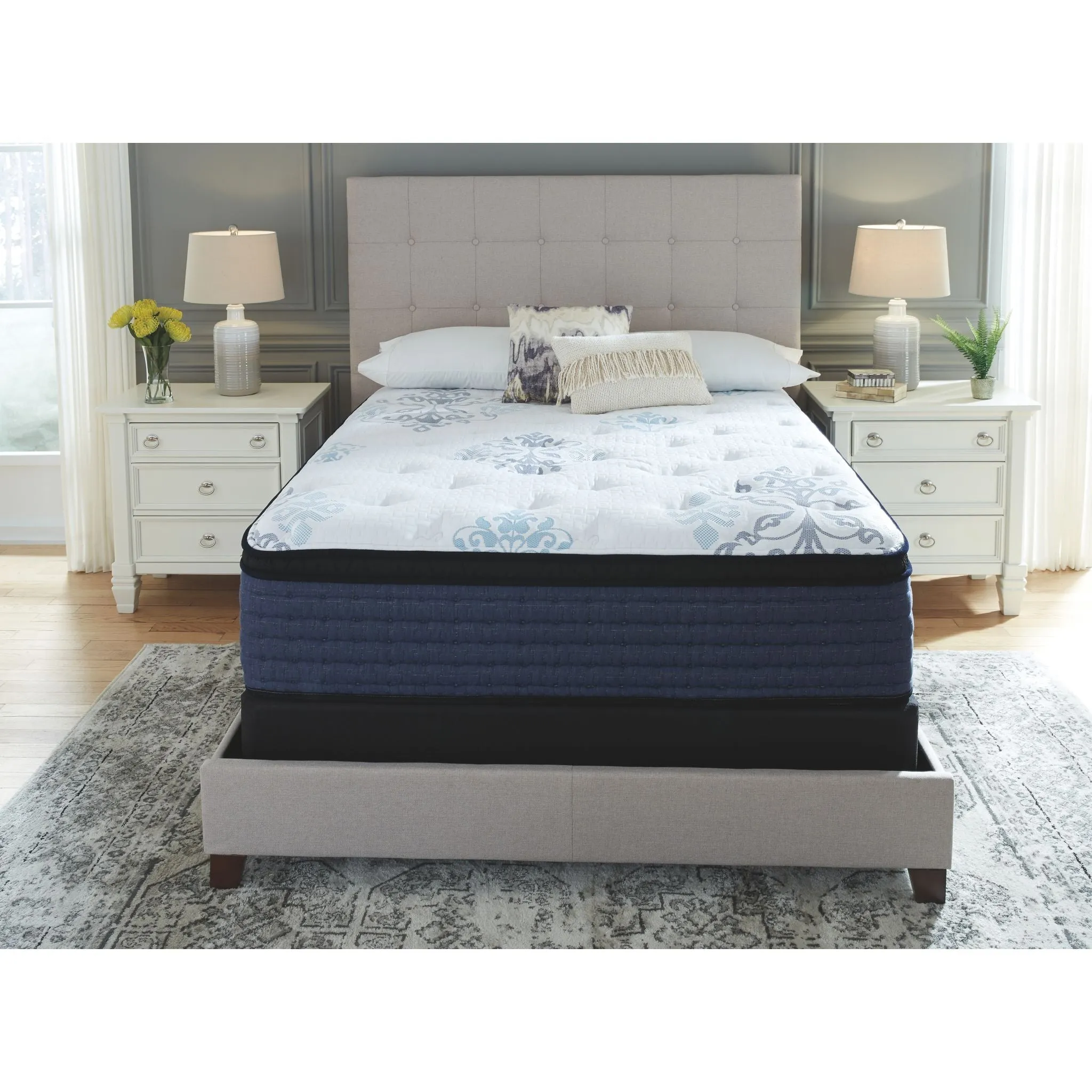 Ashley Sleep Bonita Springs Euro Top Innerspring 17 inch Mattress In A Box