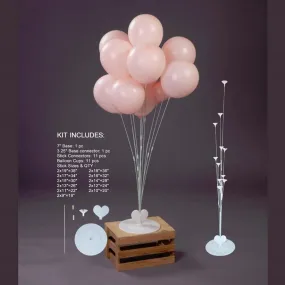 Balloon Cluster Heart Stand 40 inch Kit