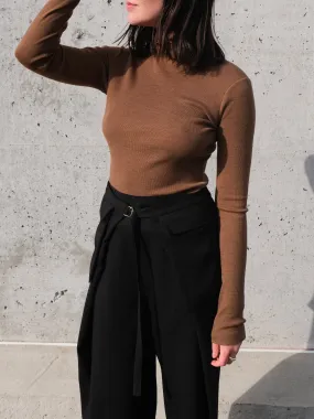 BALSAM cognac turtleneck