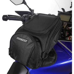 BikeTek Midi Magnetic Tank Bag With Flip Out Phone Pouch Black