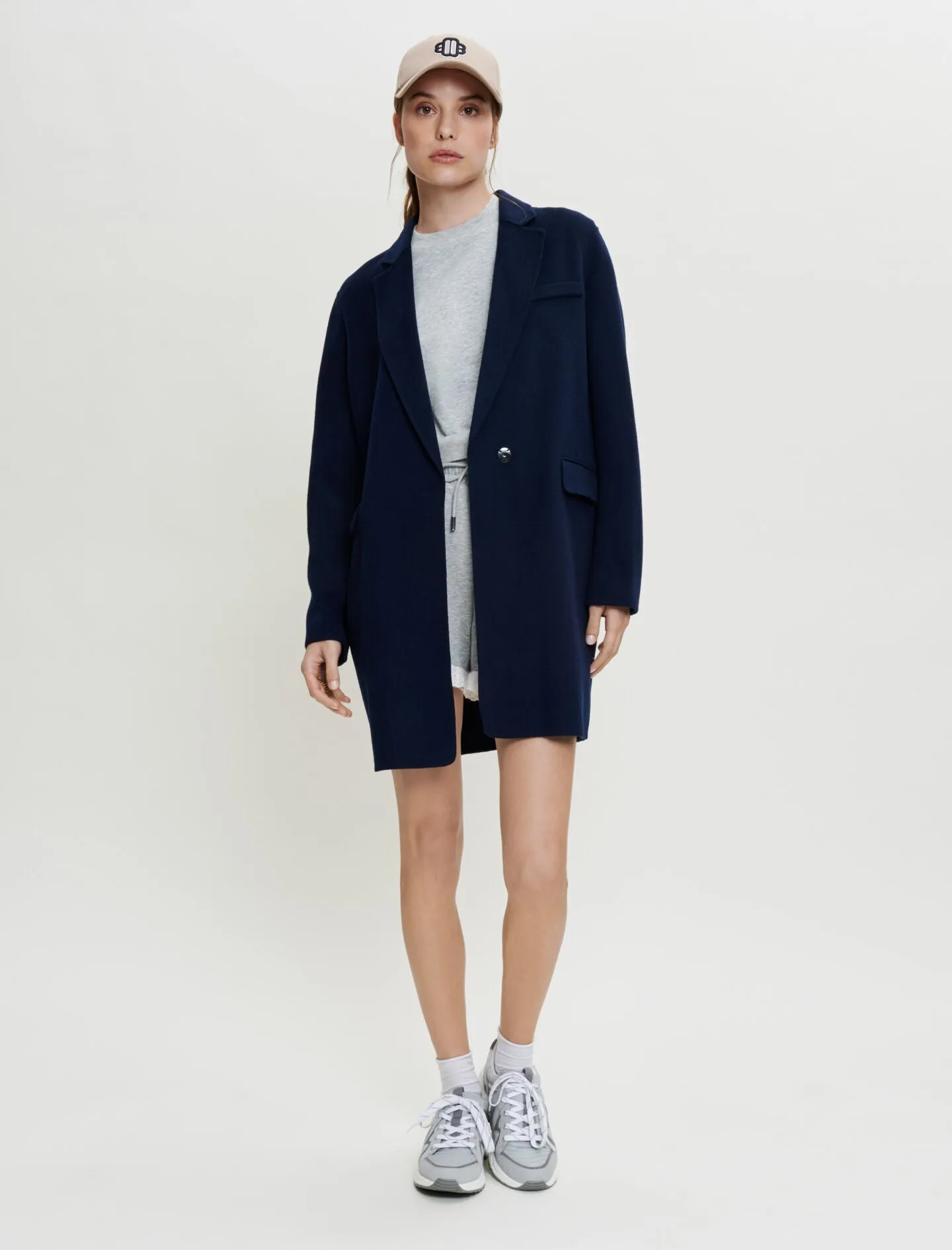 BLAZER-STYLE DOUBLE FACE COAT