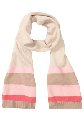 Block Stripe Knit Scarf