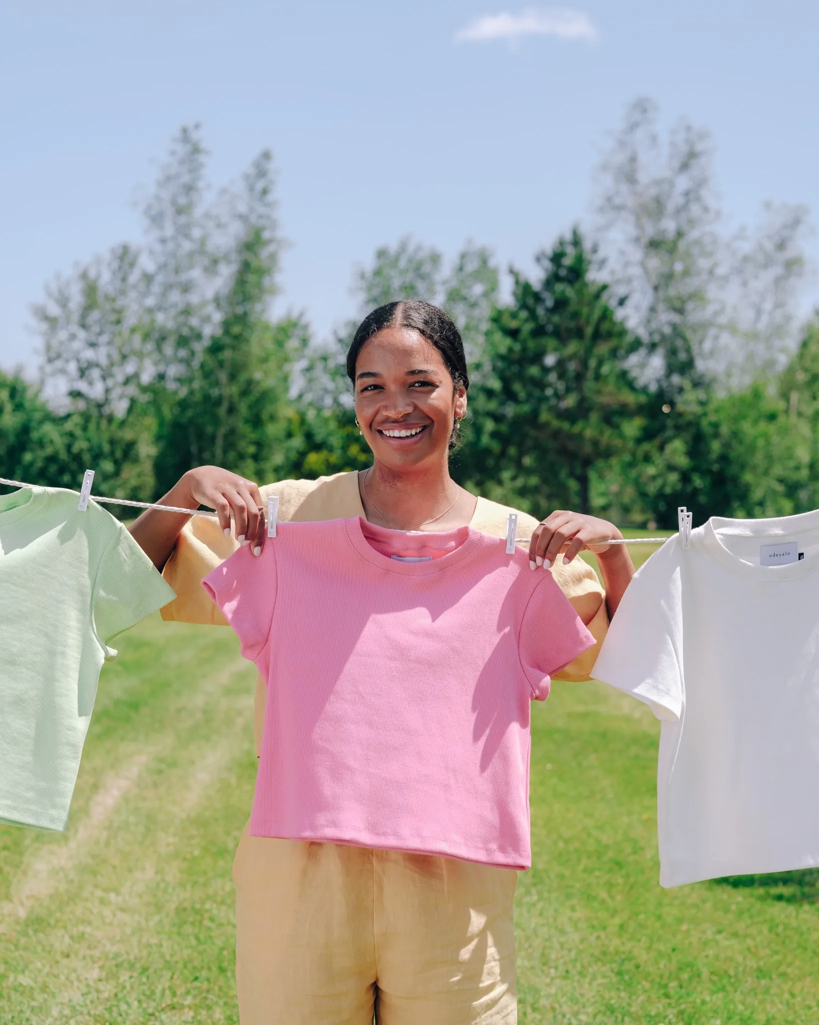 Bubblegum pink BROOK t-shirt - S with tiny hole at back neck seam