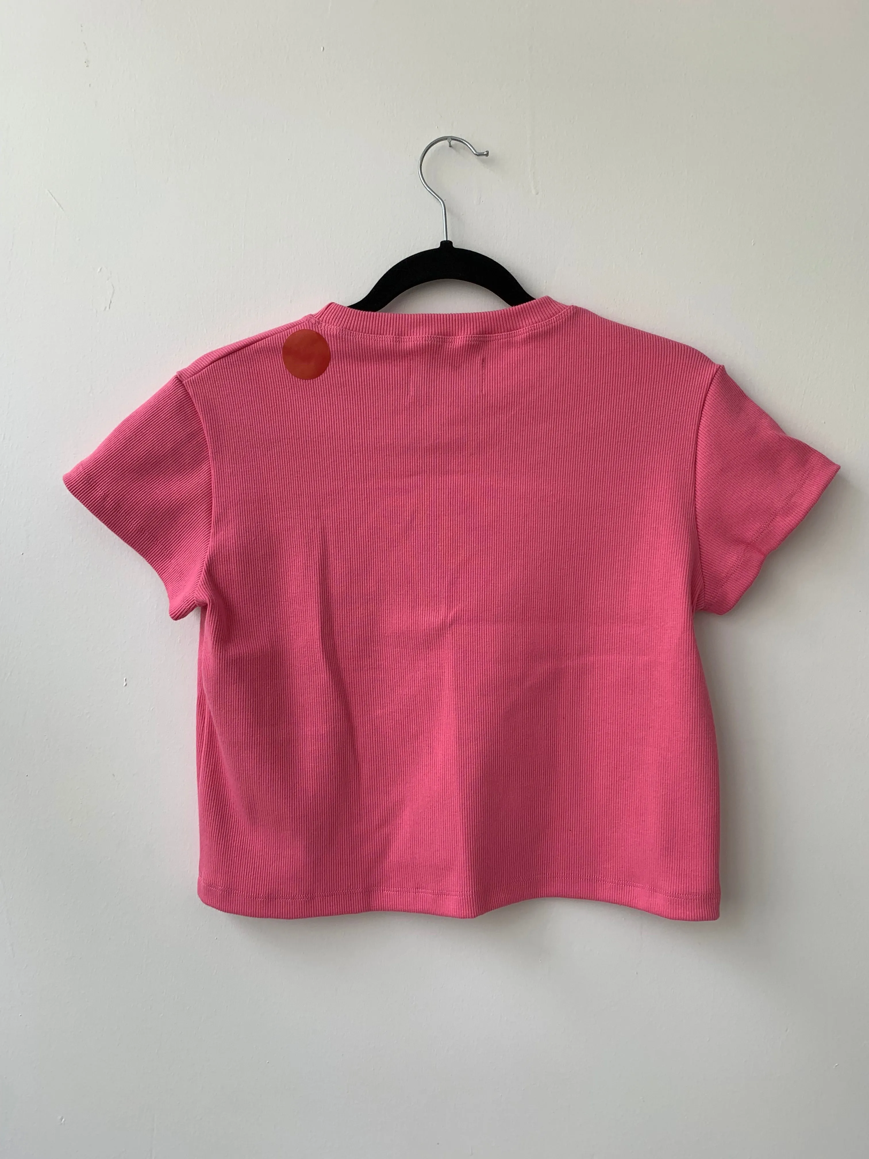 Bubblegum pink BROOK t-shirt - S with tiny hole at back neck seam