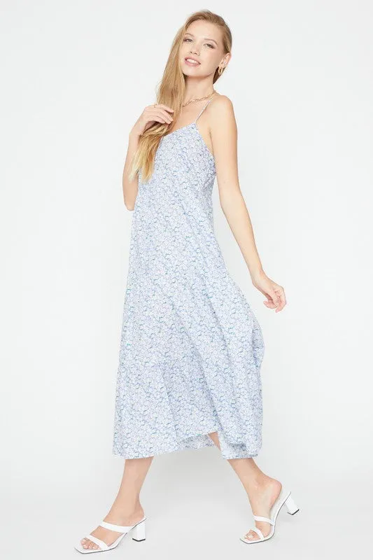 BUTTON TIER MIDI DRESS