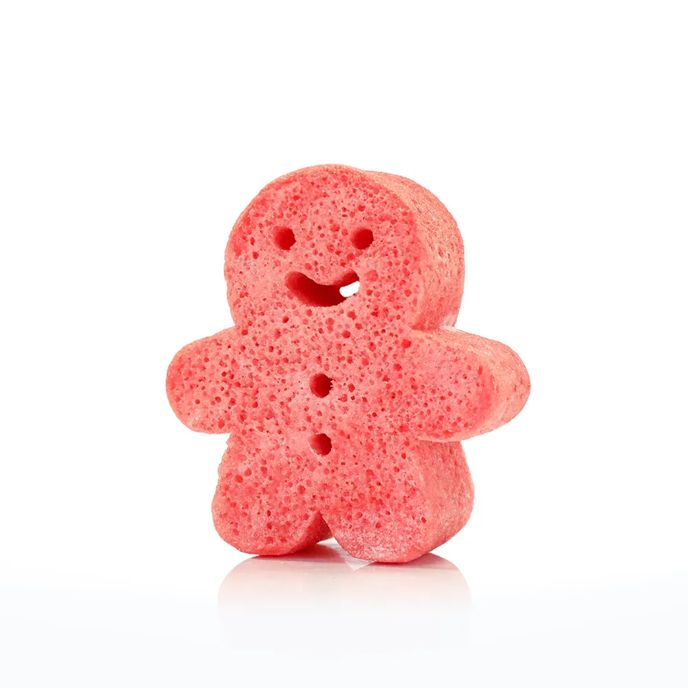 CANDY CANE GINGERBREAD SHOWER BUFFER SPONGE