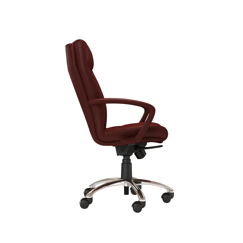 Carmel Executive Chair w/Synchro Control, C Arms and Aluminum Base