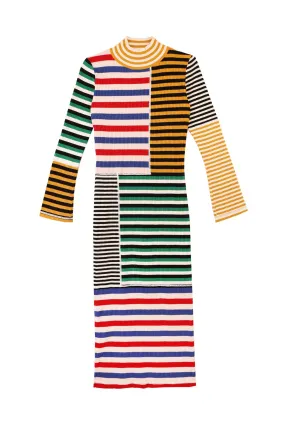 Cecil Dress (Multi Stripe)