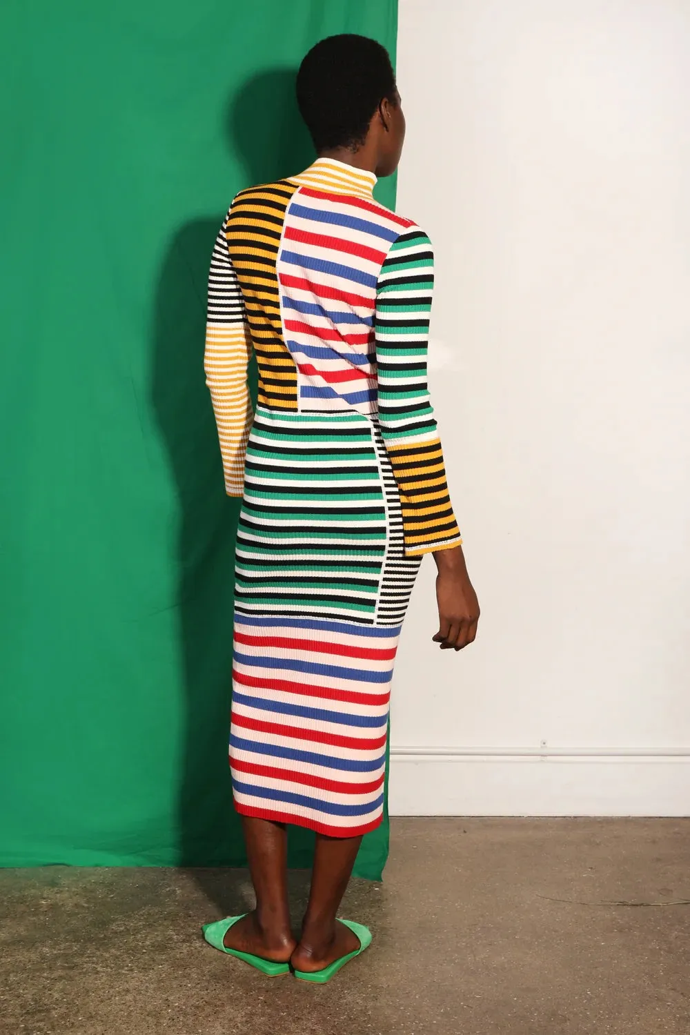 Cecil Dress (Multi Stripe)