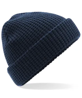 Classic waffle knit beanie | French Navy