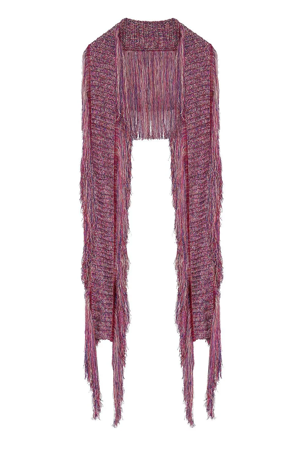 CROCHET KNIT SCARF WITH TASSELS TANAMI ROAD