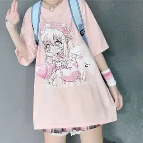 Cute Girl Oversize T-Shirt