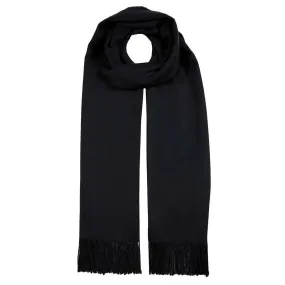 Dents Plain Pashmina Tassel Scarf - Black