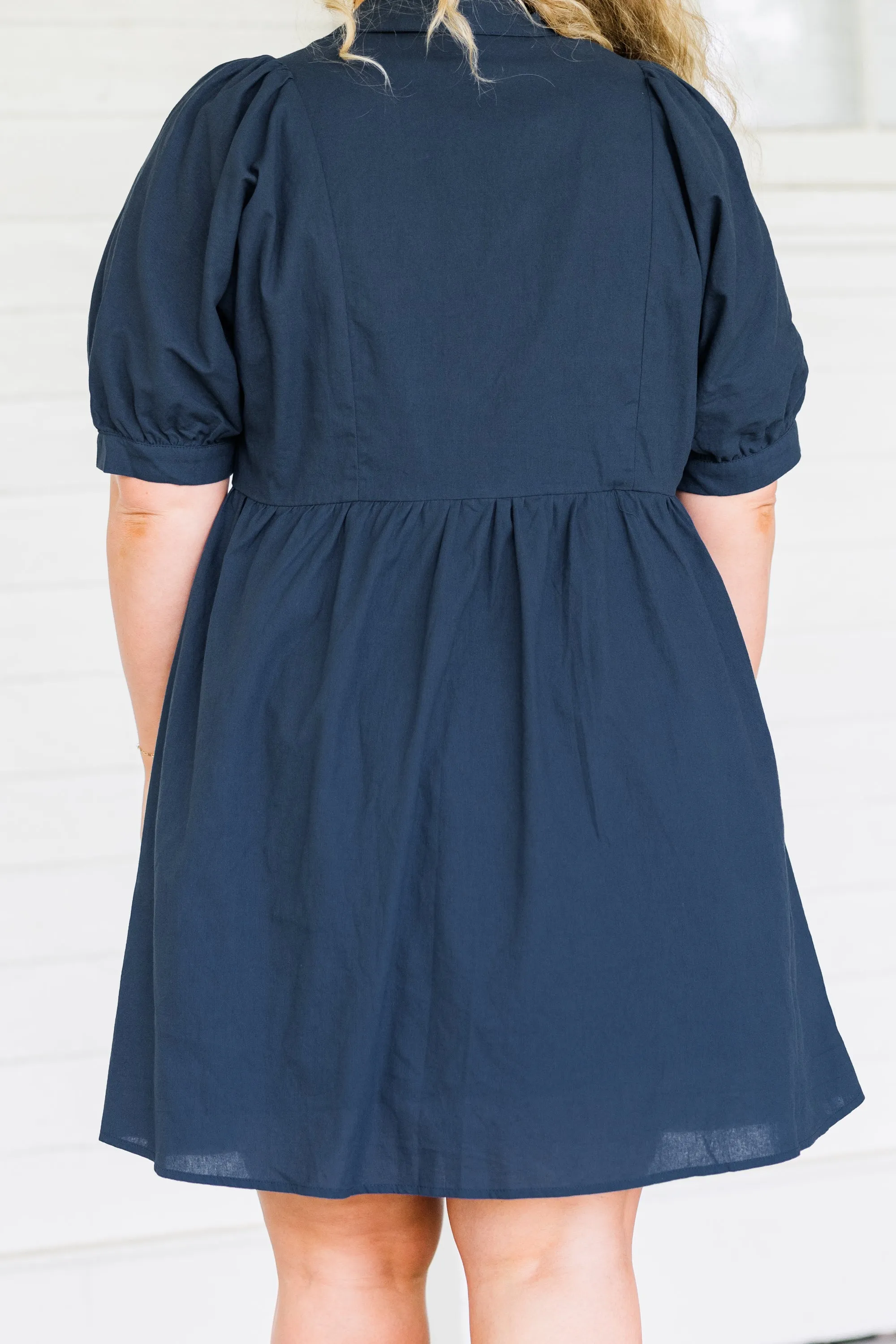 Destined To Impress Dress, Navy