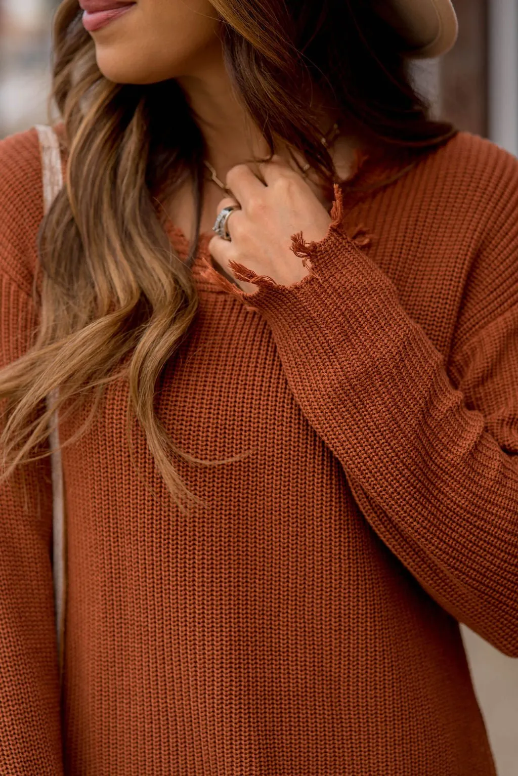 Distressed Sweater