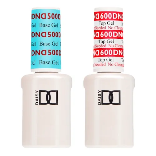 DND Gel & Polish Duo Top & Base Duo 0.5oz - #500 & #600