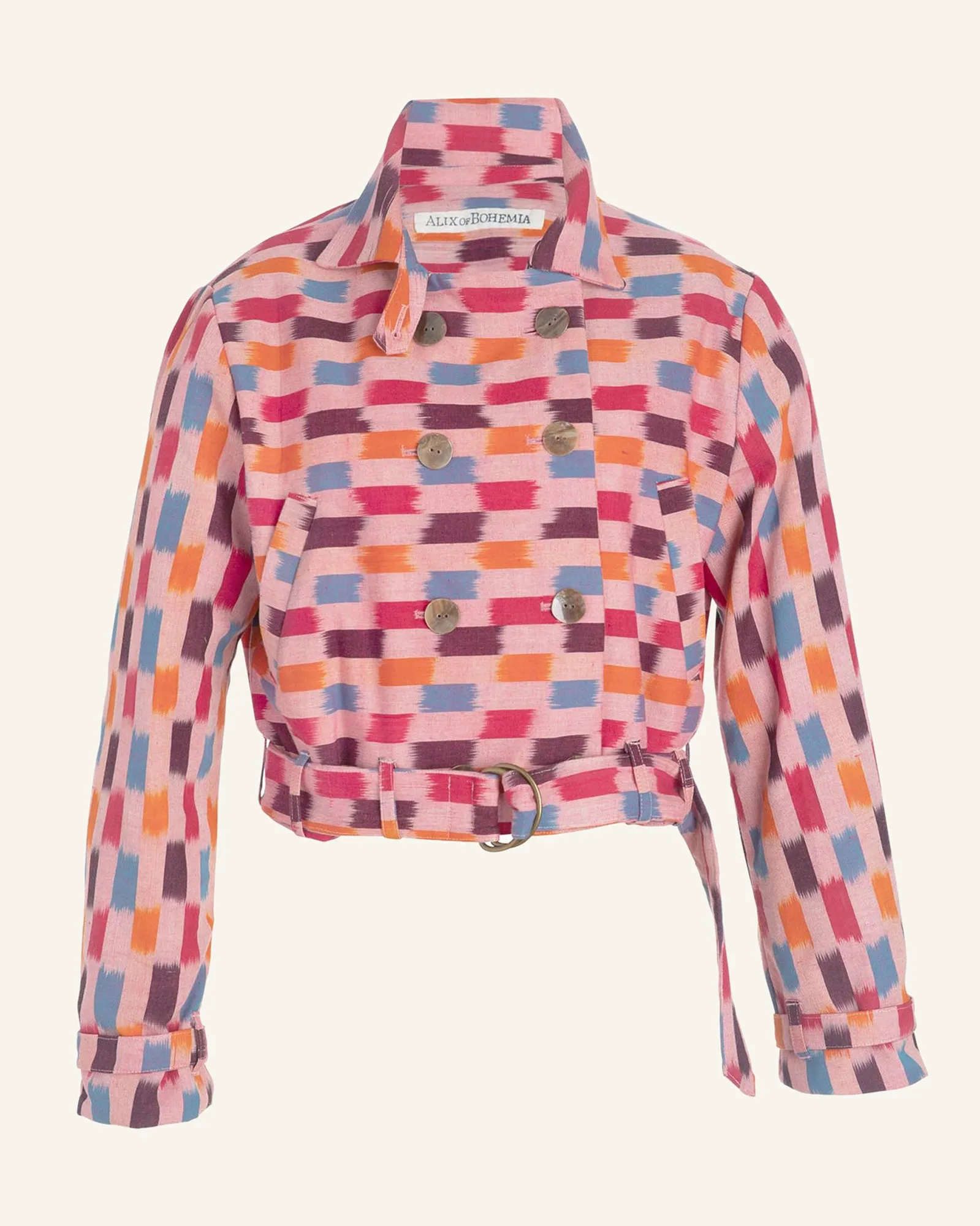 Domino Pink Ikat Jacket