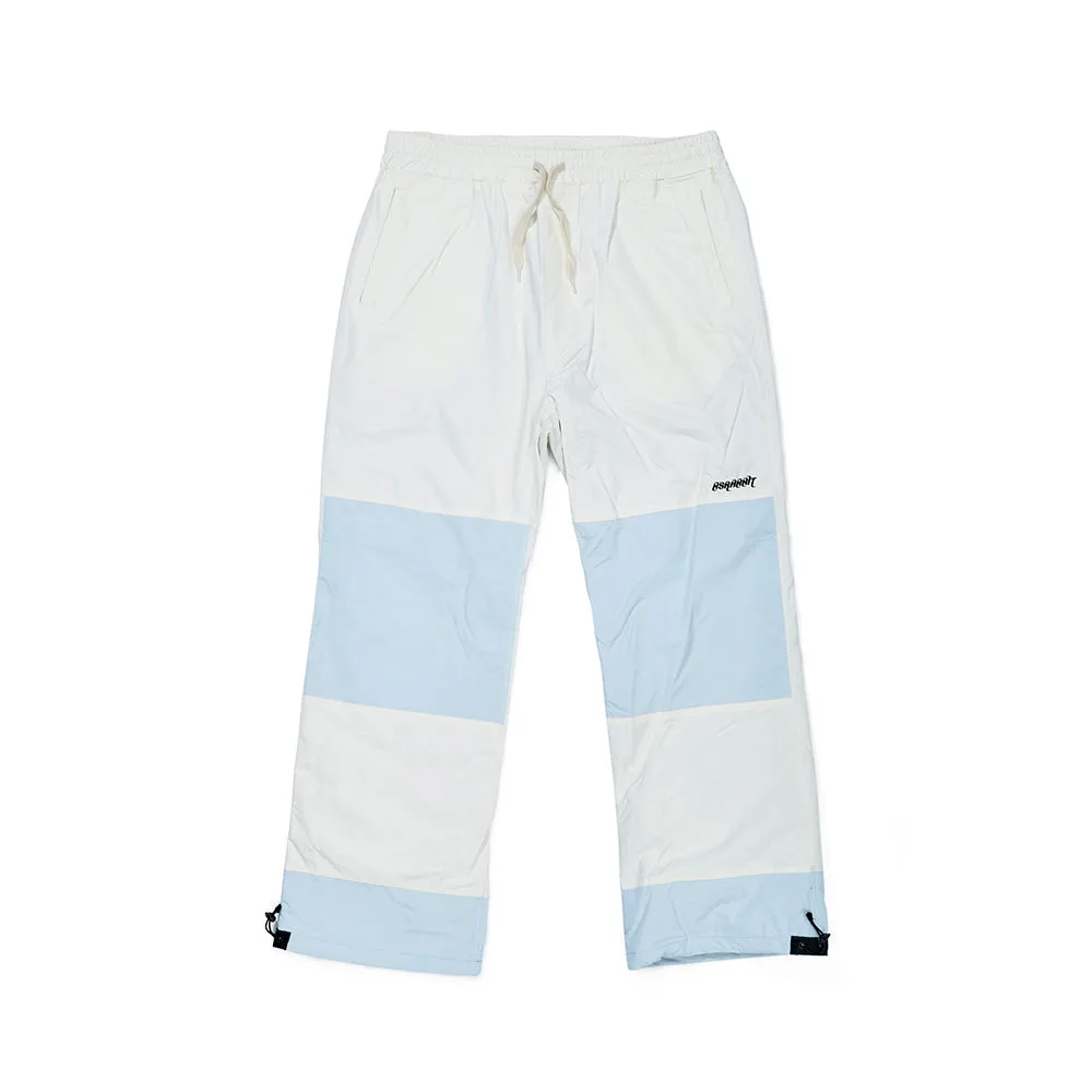 DOUBLE BOX TRACK PANTS WHITE / SKY