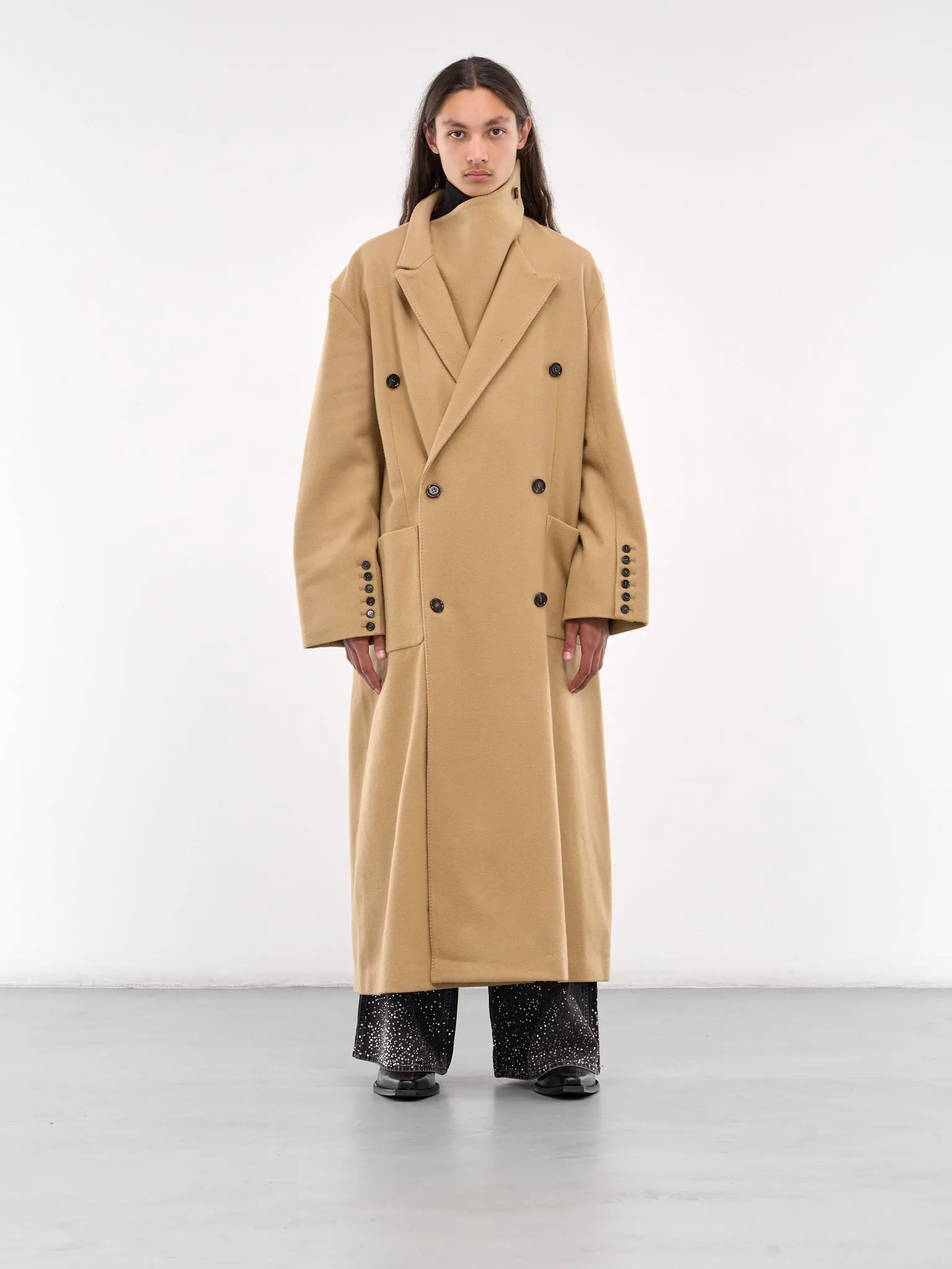 Double-Breasted Coat (CT0224-CAMEL)