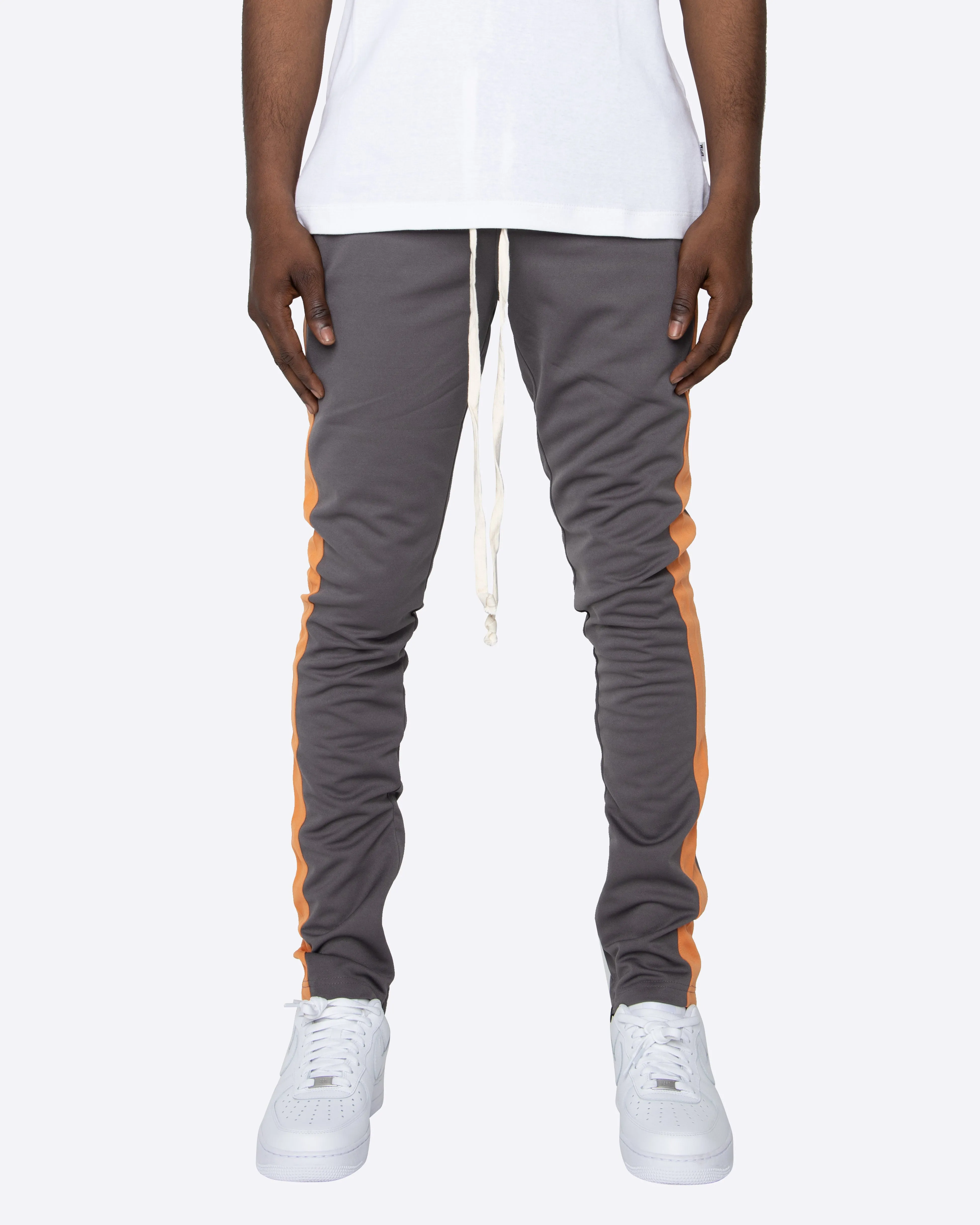 EPTM TRACK PANTS-CHARCOAL/R.ORANGE