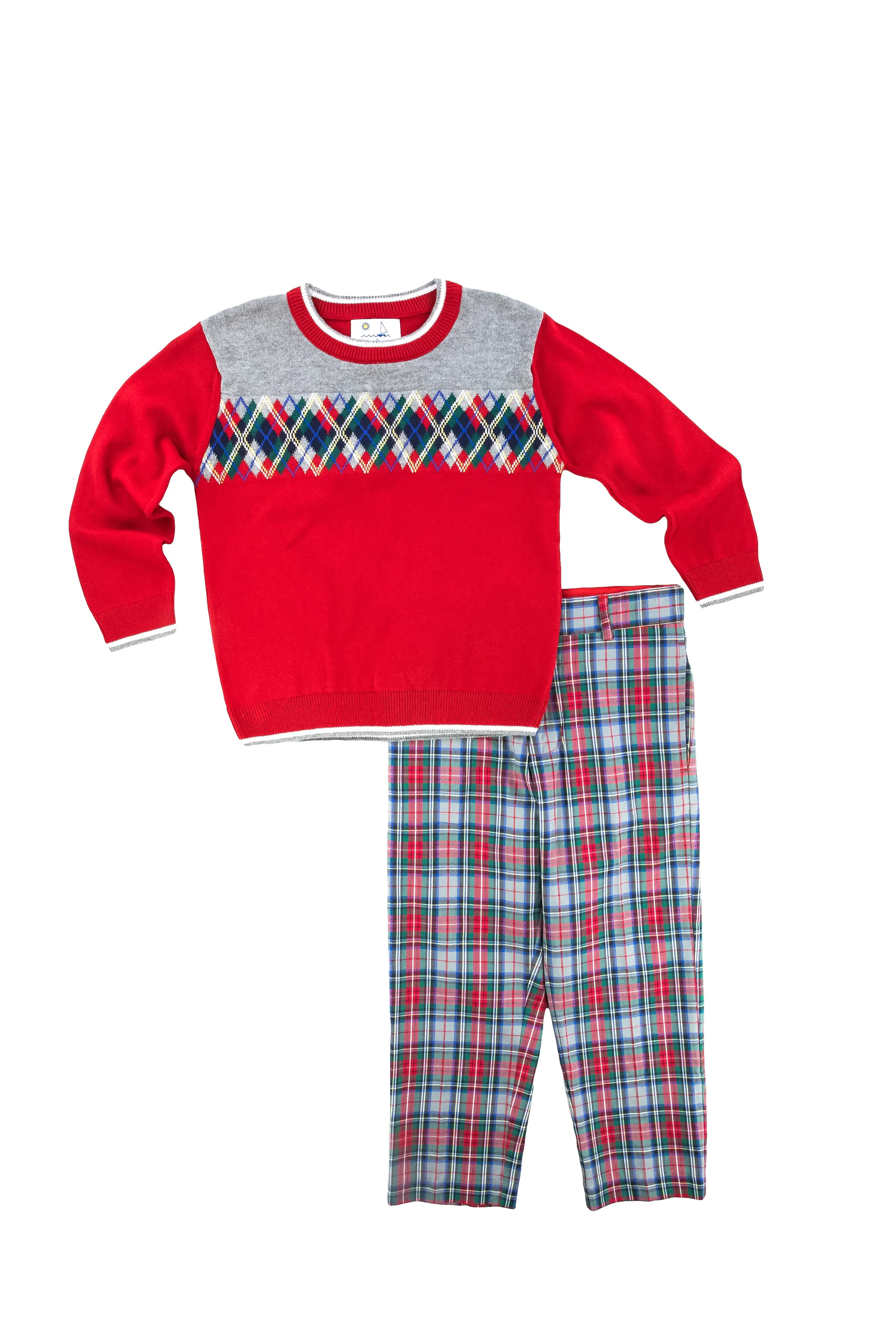 Family Tradition Plaid Argyle Sweater