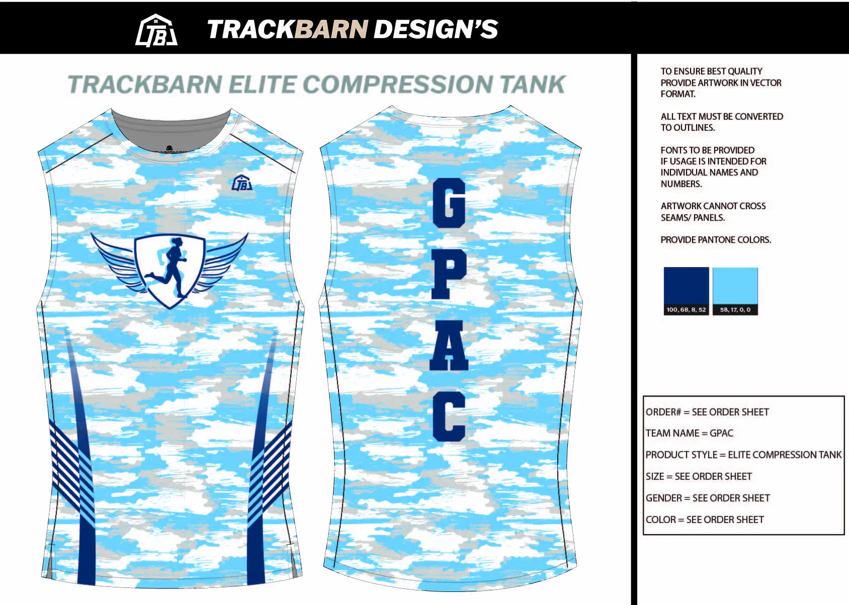 Gately Park-Athletic-Club Mens Track Compression Tank