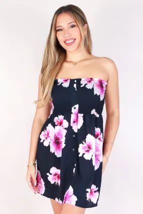 HIBISCUS TUBE BABYDOLL DRESS