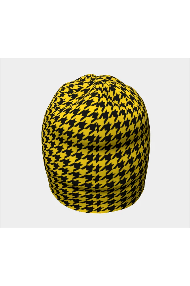 Honey Houndstooth Beanie