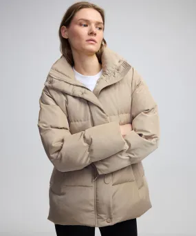 Ipekyol Adjustable Waist Puffer Jacket Natural