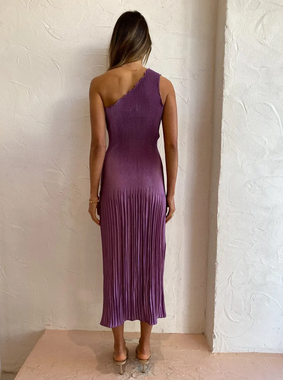 Lidee Soiree One Shoulder Dress in Mauve