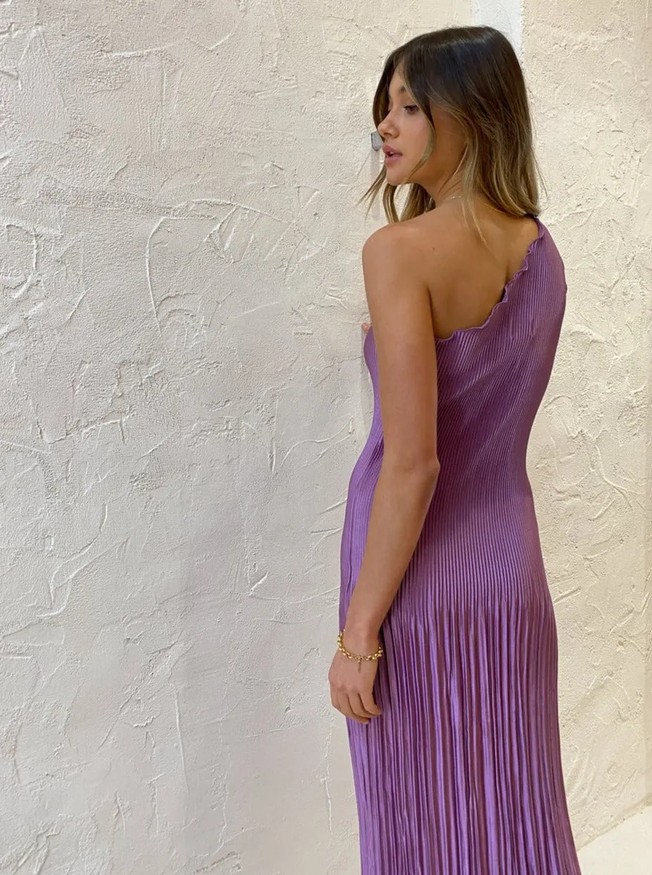 Lidee Soiree One Shoulder Dress in Mauve