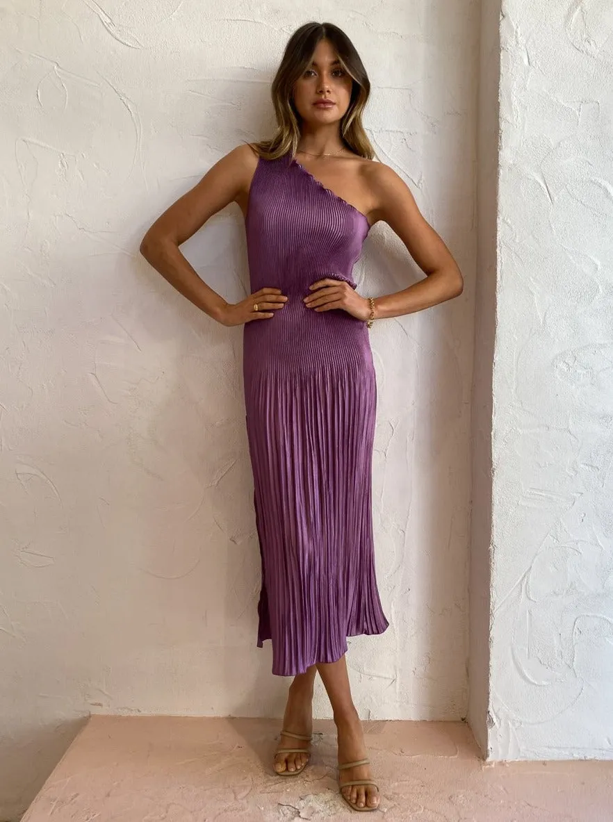 Lidee Soiree One Shoulder Dress in Mauve