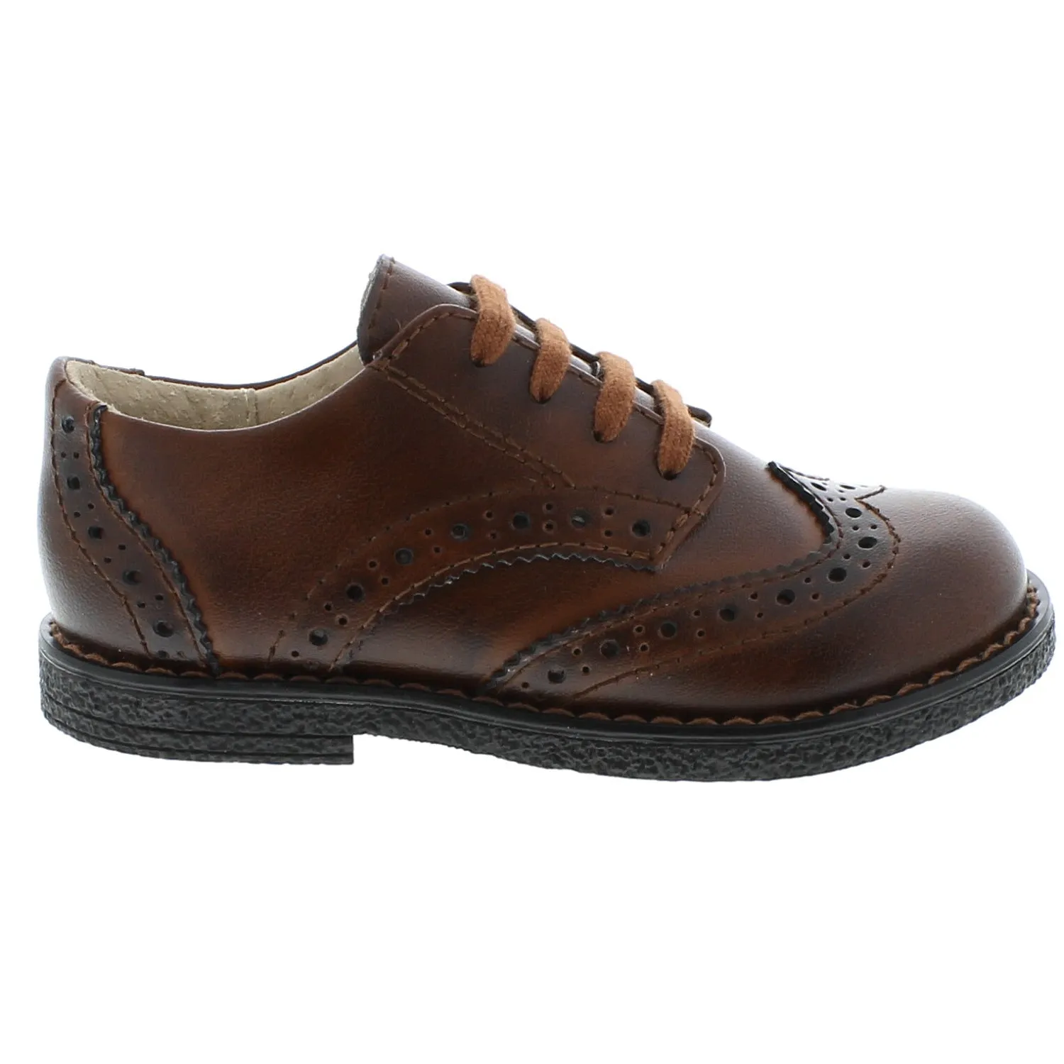 Logan Wing Tip- Cognac Burnished