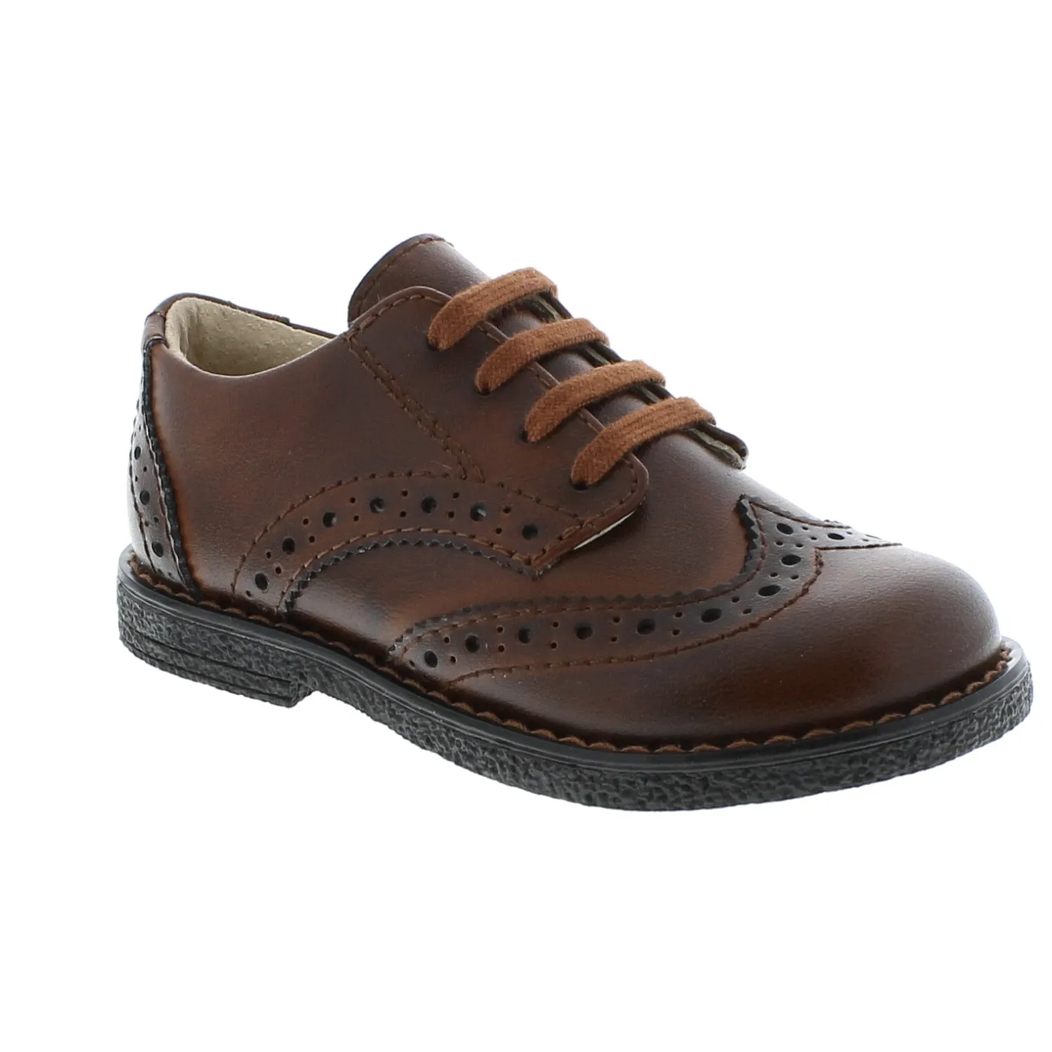 Logan Wing Tip- Cognac Burnished