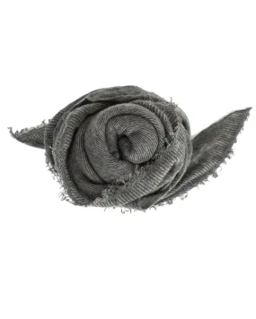 Love Cashmere Scarf in Heather Grey X Charcoal